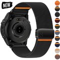 Für Garmin Fenix 3 HR 6 6X Pro 5 5X Plus 7 7X E 8 Quick Fit Nylon Loop Armband