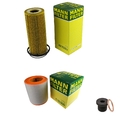 MANN-FILTER Inspektionspaket Filterset passend für Audi A6 2.8 FSI 4G2 C7 4GC