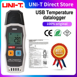 UNI-T UT330TH Elektronisches digitales Thermometer Hygrometer LED-Bildschirm USB