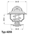 BorgWarner (Wahler) Thermostat Kühlmittel 4255.87D für OPEL MANTA MONZA SENATOR