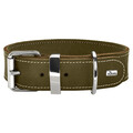 Hunter Halsband Aalborg Special oliv Rindsleder für Hunde, elegant & robust