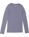 J. Crew Damen Top perfekte Passform Langarm UK 10 Small blau Baumwolle VD05