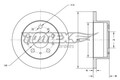 2x TOMEX Brakes Bremsscheibe TX 72-35 für CITROËN  passend für FIAT PEUGEOT