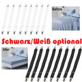 8 STK Spannbettlakenhalter Verstellbare Laken Bettlakenspanner Betttuchspanner