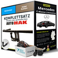 Für MERCEDES C-Klasse Limousine W204 Anhängerkupplung abn +eSatz 13pol 07-14 Kit