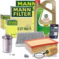 MANN-FILTER INSPEKTIONSPAKET+5L CASTROL 5W-30 LL FÜR AUDI A4 B7 8E 2.0 TDI 04-08
