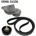 SKF VKMA 34106 Keilrippenriemensatz für FORD FOCUS TRANSIT DAW DBW DFW DNW P65