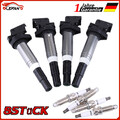 4x Zündspule + 4x NGK Zündkerze für BMW 1er E81-88 3er E90-93 E60 E61 N43 N46