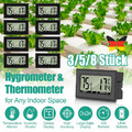 3/5/8 Stück Mini Digital Thermometer Temperatur Messgerät LCD Anzeige mit Fühler