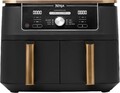 Ninja Foodi MAX AF400EUCP Dual Zone Heißluftfritteuse 9,5 l, 2470 W, Gelb/Gold, 