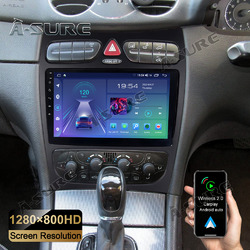 Für Mercedes Benz CLK W209 C209 Carplay 2+32G Android 12 Autoradio 9" Navi GPS