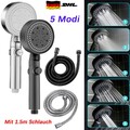 Handbrause Wasserspar Duschkopf Filtration Duschbrause 5 Modi Mit 1.5m Schlauch