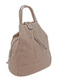 Damen Tasche Schultertasche Rucksack Shopper Citybag Leder Optik 6122-1