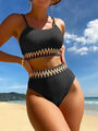 Damen Bikini Badeanzug Surfen Badeanzug Beachwear Frauen Push Up Bademode F709