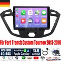 9 Zoll 4+64G Autoradio GPS Android 15 für Ford Transit Custom Tourneo 2013-2018