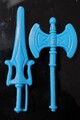 HE-MAN SCHWERT AXT BLAU MotU Masters of The Universe Vintage 80er Zubehör
