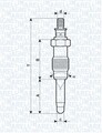 MAGNETI MARELLI Glühkerze 062587001304 für CLIO RENAULT 360 VOLVO 340 CHEROKEE 1
