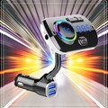 Bluetooth 5.0 FM Transmitter Auto Radio Adapter Freisprecheinrichtung KFZ 