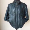 He-Lederjacke, neu, Gr. 56, echtes Lammnappa, petrol, klass. Blouson, VK 389,-