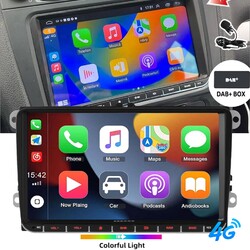 6+128G 8kern Für VW GOLF 5 6 Touran Tiguan Autoradio Android 14 Carplay GPS DAB+
