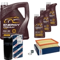 BOSCH Inspektionpaket 8 L MANNOL Energy Premium 5W-30 für Audi A6 Avant S6