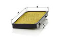 Innenraumfilter Aktivkohlefilter mit Polyphenol FP 3454 MANN-FILTER für NISSAN