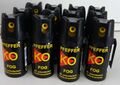 12 x Ballistol Tierabwehrspray Abwehrspray KO Fog Pfefferspray Gürtelclip 40ml