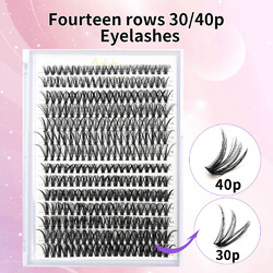 280 Stück Wimpernverlängerung Cluster Wimpernverlängerung C/D Cur с