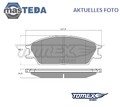 TX 11-06 SATZ BREMSBELÄGE BREMSKLÖTZE VORNE TOMEX BRAKES NEU OE QUALITÄT