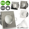 LED Bad Einbaustrahler IP65 GU10 230V 6W Lampen Feuchtraum Leuchten Set AQUA65