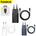 Baseus Ladegerät Wandladegerät 20 W Adapter Schnellladegerät Ladeadapter + Kabel