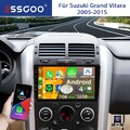 9" Carplay 2+32G Android 15 Autoradio NAVI KAM Für Suzuki Grand Vitara 2005-2015