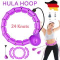 24 Teile Smart Hula-Hoop Turnhalle Sport Fitness Reifen-Einstellbar-Bauchtrainer