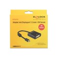 Delock Adapter mini DisplayPort 1.2 Stecker > DVI Buchse 4K Aktiv schwarz