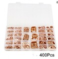 400x Dichtring Sortiment Set Kupfer Dichtungen Öl Kupferringe Kupferscheibe DE、·