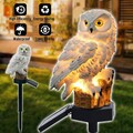 Solarleuchten Eule Garten Lampe Solarstecker Eule Rasenlampe Gartendeko Lichter