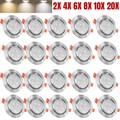 LED Einbaustrahler 230V Flach Einbau Spots 5W Rund Einbau Decken Leuchten Set