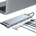 USB C Docking Station 12 Ports Adapter mit HDMI 4K USB 3.0 USB 2.0 Type-C SD/TF