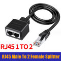 RJ45 Ethernet Kabel Splitter 1 auf 2 Netzwerkadapter, Ethernet Splitter LAN