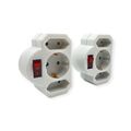 Hama 3Fach Steckdosenadapter mit Schalter Steckdosenleiste Mehrfachsteckdose 2er
