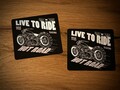 2x Live to Ride Aufkleber Motorrad Freedom Hot Road Biker Cafe Racer Bobber #181