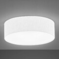 Fischer & Honsel Maat Leuchte Lampe Stoffschirm Leinen weiß Ø 45cm 3-flammig E14