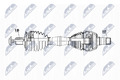 Antriebswelle NTY NPW-ME-065 für W176 MERCEDES C117 W246 W242 KLASSE Sports GLA