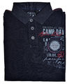 CAMP DAVID Herren Polo Shirt Poloshirt Blau Rot Weiß M XL XXL NEU
