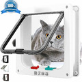 Katzentür S-XL Katzen für Katzen Hunde mit Tunnel 4Wege Hundeklappe Katzenklappe