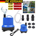 15/45/65W 230V Tauchpumpe Schmutzwasserpumpe Wasserpumpe Kellerpumpe Gartenpumpe