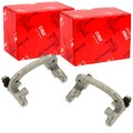 2X TRW BREMSSATTEL HALTER TRÄGER HINTEN passend für MITSUBISHI COLT SMART FORFOU