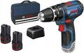 Bosch Professional GSR 12V-15 Akku-Bohrschrauber + 2 Akkus 2.0Ah  (0615990GB0)