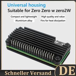 Gehäuse für Raspberry Pi Zero/Zero mit Zero 2W (V1-Black Shell-Black Pin Header)