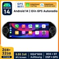 Apple Carplay Autoradio 1 DIN GPS Navi Android Auto RDS 32GB USB Mit Bildschirm